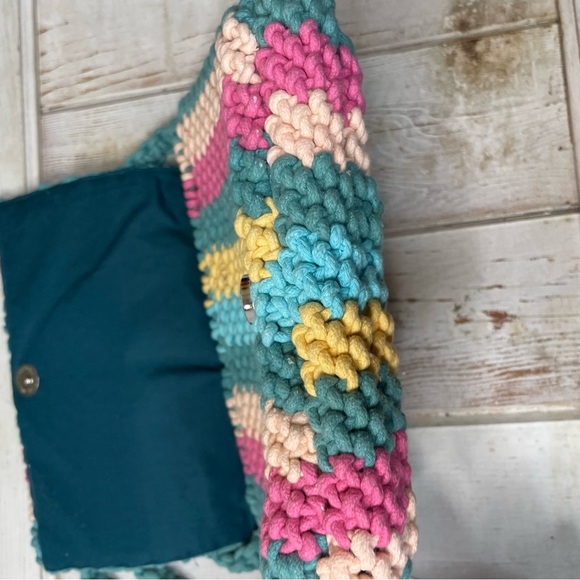 Accessorize London Stripe Macrame Crossbody Bag - Picture 4 of 14